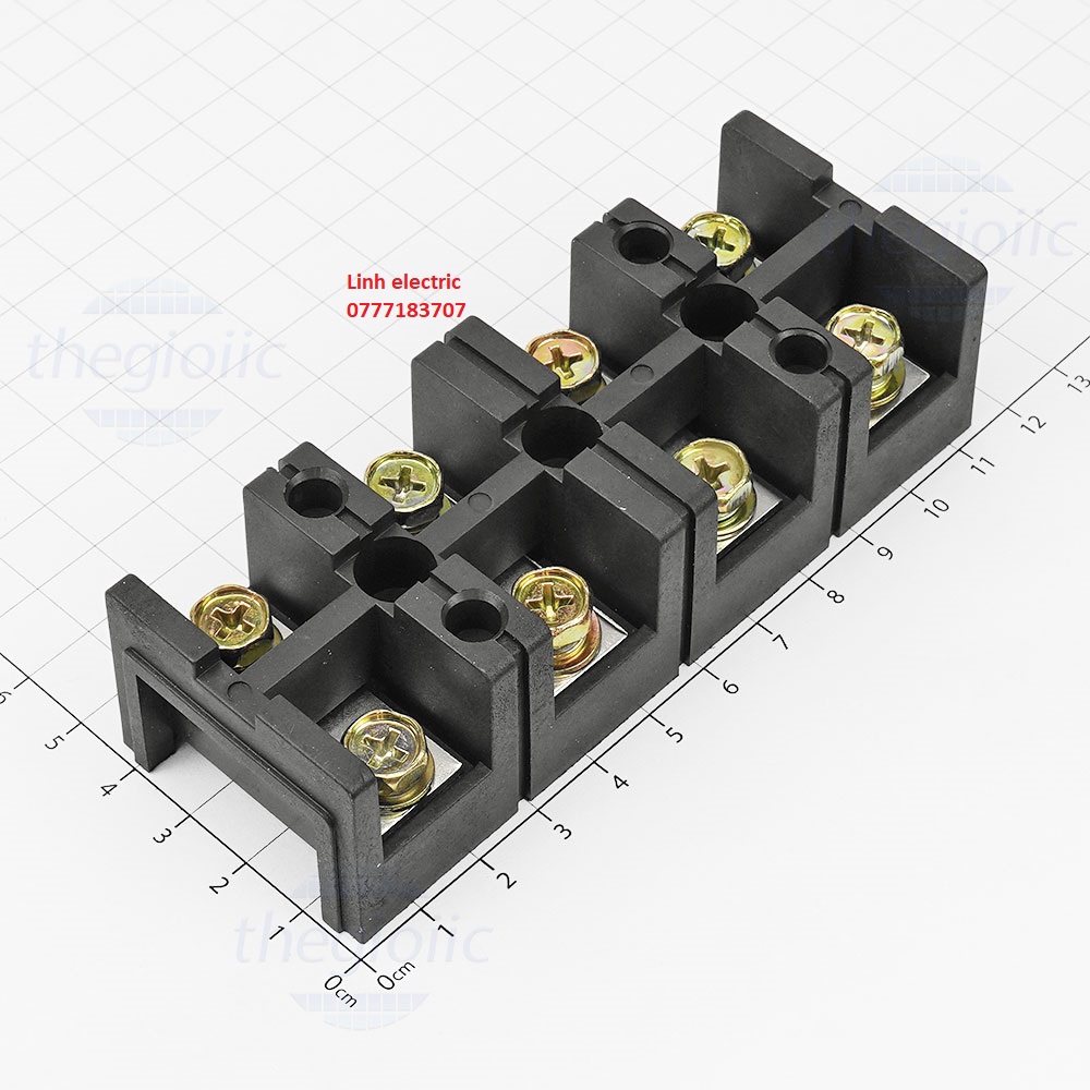 TC604 Terminal Khối Tủ Điện 4 Cực 60A 600V Cỡ Dây 6-14mm2 TC604 Terminal Khối Tủ Điện 4 Cực 60A 600V Cỡ Dây 6-14mm2